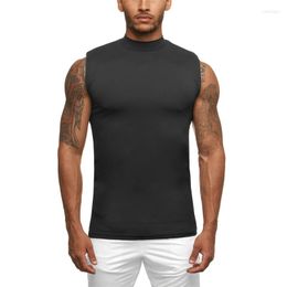 Men's Tank Tops Compression Sleeveless Shirt Gym Clothing Fitness Top Men Quick Dry Tight Bodybuilding Singlets Muscle Vest Workout Tanktop