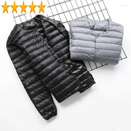 Men's Down Duck Light 2023 Jacket Men Short Puffer Coat Autumn Mens Winter Jackets Doudoune Homme K-8911 KJ3619