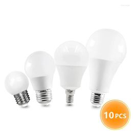 10pcs/lot E27 E14 Bulb LED Dimmable Lamp 3W 6W 9W 12W 15W 18W 20W 24W 220V Global Table Light Lampada Bombillas Ampoule