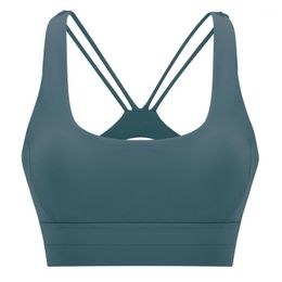 Gym Clothing Sports Bra Yoga Bras Fitness Clothes Running Breathable Jogging Workout Shockproof Training Underwear Crop Top Padded Female