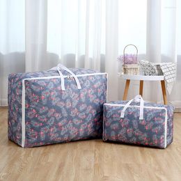Storage Boxes Printed Quilt Clothes Bag Folding Duvet Blanket Sorting Bags Dust-Proof Closet Under-Bed Moistureproof Organizer