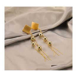 Dangle Chandelier Fashion Jewellery S925 Sier Needle Earrings Long Tassels Beads Stud Drop Delivery Dh4Y7
