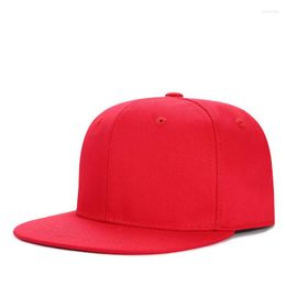 Ball Caps 6PCS/lot Custom Adult Hip Hop Dance Flat Trucker Hats Women Men Solid Bill Snpback Hat With Logo