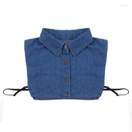 Bow Ties Spring And Summer False Collar Men Women Fashion Wild Cotton Denim Shirt Tie Decorative Sweater Fake