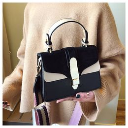 Designer Bag Small Tote Bags New Messenger Bag For Women Fashion PU Handbags Lock Buckle Handbag Wide Shoulder Strap Square Purse Wallets Wholesale Handbag Colour 4