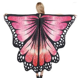 Scarves Butterflies Wing Starry Sky Print Lace Up Cosplay Accessories Halloween Costume Party Adults Shawl For Holiday