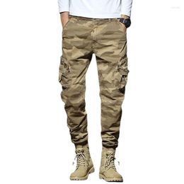 Men's Pants Outdoor Camouflage Men's Cargo Joggers Big Pocket Casual Military Loose Army Style Pencil Trousers