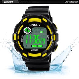 Wristwatches Digital Watch For Man Kids High Quality Sport Eletronic Hodinky Waterproof Clock Gift Drop Erkek Kol Saati