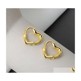 Hoop Huggie Simplelove Shape Small Stud Earrings Glamorous Women Fashion Jewellery Hollow Out Heart 20220226 T2 Drop Delivery Dh9U3