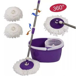 Mops 360 Rotating Head Easy Microfiber Spinning Floor For Housekeeper Home Cleaning 220930 Drop Delivery Garden Housekee Organizat220D
