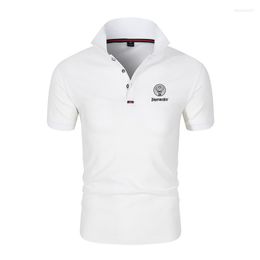 Men's Polos Mens Polo Shirt Brands Clothing 2023 Short Sleeve Summer Man Black Cotton Poloshirt Men Plus Size Shirts Homme