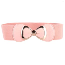 Belts For Dress Cute Elastic Waist Gift Ladies Fashion Casual Cinch Waistband Party Corset Stretch Women Belt Elegant Bowknot Buckle