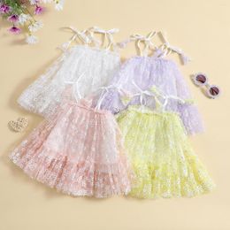 Girl Dresses Ma&baby 3M-3Y Toddler Infant Baby Dress Floral Tulle A-Line For Girls Summer Clothing