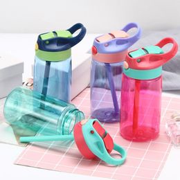 480ml BPA Healthy Life Juice Water Bottle Free Outdoor Kids Sport with Straw Portable Hiking Climbing New