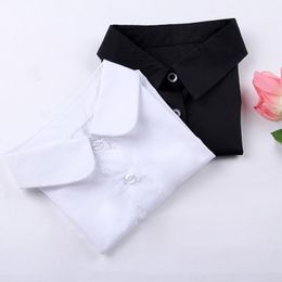 Choque de cuello 2023 Camisa de cuello falso Vintage blanco/negro Collares falsos NEP Kraagje para mujeres ropa de hombres tops1
