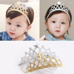 Hair Accessories Arrival Glittering Crown Baby Headbands Girls Elastic Bands Princess Tiara HairBands Children Headwear