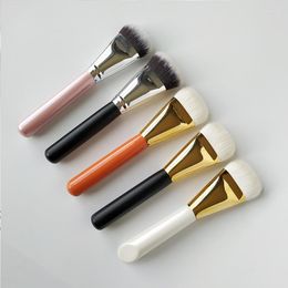 Makeup Brushes Professional Handmade Saikoho Goat Hair Synthetic Fiber Multi-task Contour Blush Foundation Brush Make Up