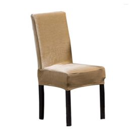 Chair Covers Dining Elastic Cover Washable Multi-colors Universal Size Protection Case Fabric Slipcover Banquet Kitchen Brown