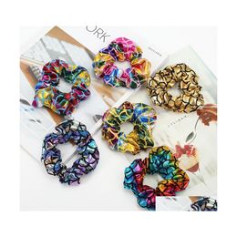 Hair Rubber Bands Mermaid Women Scrunchies Fashion Girls Hairbands Designer Ties Accessories For Head Drop Delivery Jewelry Dhtbo