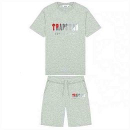 Trapstar mens shorts and t shirt set Tracksuits designer couples Towel Embroidery letter men's sets Womens Round Neck Trap Star Sweatshirt h7