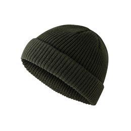 Beanies Beanie/Skull Caps Unisex 2023 Spring For Men Women Brimless Hats Hip Hop Skullcap Street Knitted Acrylic Casual Solid Pumpkin Melon