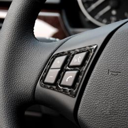 Steering Wheel Covers Car Decoration Cover Trim Frame Sticker For 3 Series E90 E92 E93 2005-2012 Accessories