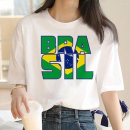 Men's T Shirts Brazil Flag Tee Men Graphic Tshirt Male Manga Anime Y2k Clothing