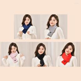 Blankets H7EA Electric Heated Scarf Women USB Heating With Neck Pad Washable Blanket