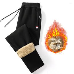 Men's Jeans Winter Lambswool Warm Casual Pants Men Fitness Sportswear Tracksuit Bottoms Sweatpants Trousers Track Mens Joggers M-5XL