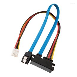 Computer Cables ITX Hard Drive Data Power Supply Integrated Cable Small 4Pin Female & SATA 3.0 Male To 22Pin(7 15Pin) 25cm