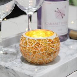 Candle Holders Round Vase Christmas Holder Decor Glass Bars Modern Small Tealight Europe Portavelas Wedding ZP50