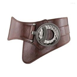 Belts Women Wide Waist Elastic Stretch Belt High Quality Girdle Strap For PU Leather Cummerbund Design