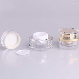 Storage Bottles 5g 10g 20g 30g 50g Top Grade Clear Acrylic Empty Bottle Jar Eye Gel Lipstick Sample Cosmetic Containers Wholesale