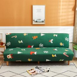 Chair Covers Christmas Series Sofa Cover Style Polyester Printed Silpcovers High Quality 3 Size Furniture Protector Decor CoverChair