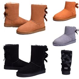 Snow Boots Ankle Boots Designer Shoes Australia Classic Cheap Winter Fashion Bailey Bow Deal Price Winter Woman shoes Size 5-10