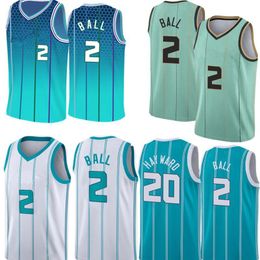 LaMelo 2-Ball-Trikot Gordon 20 Hayward 2023 Basketball-Trikots mit aufgenähten Logos