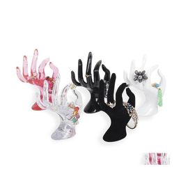 Jewellery Stand Plastic Display Ok Hand Model 17X8Cm Rack Women Ornaments Ring Bracelet Drop Delivery Packaging Dh0Fk
