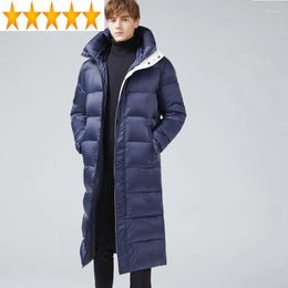 Men's Down Jackets 2023 Winter Men Clothing Thick Warm Parka Long Puffer Jacket Plus Size Coat Male Hommes Veste