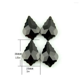 Chandelier Crystal 380pcs/Lot Black 38mm Mape Leaf Pendant For DIY Curtain&Chandelier Parts
