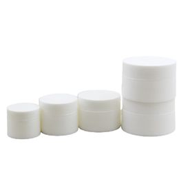 10G 20G 30G 50G Packing Empty Plastic Bottle White Color Cream Jar Portable Refillable Cosmetic Packaging Container