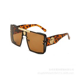 Sunglasses New Fanjia's same generous frame men's brown sunglasses women's high-grade Personalised sunglasses T2201292