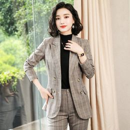 Women's Two Piece Pants Suits For Women StyleOLprofessional Wear Suit Fashion Temperament Formal Work Clothes SetWomen's