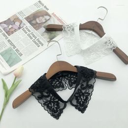 Bow Ties Korean Embroidered Lace Handmade Beads Fake Collars For Women Half Shirt Blouse Tops Detachable Collar Nep Kraagie Miri22