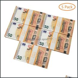 Other Festive Party Supplies Prop Money Copy Banknote Toy Currency Fake Euro Children Gift 50 Dollar Ticket Faux Billet Drop Deliv Dhx0BWB7P