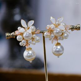 Backs Earrings Cute Retro Earring Clip Jewellery Baroque Luxury Handmade Rhinestone Turkish Prom