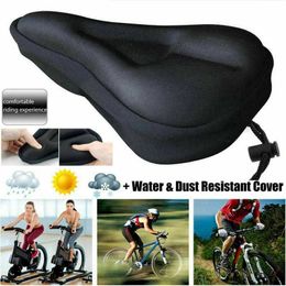 Saddles Silica Gel Comfort Mountain Bike Bicycle Seat Cover Thickening Saddle Cushion Cove 0130