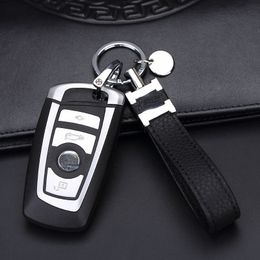 Men's Car Key Ring Personality High-End Genuine Leather Keychain Pendant Female Creative Couple