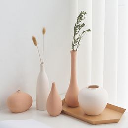 Vases Nordic Ins Minimalist For Home Decor Small Vase Coffee Table Dried Flower Plant Pot Dining Living Room Decoration