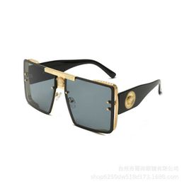 Sunglasses New Fanjia's same generous frame men's brown sunglasses women's high-grade Personalised sunglasses T2201294