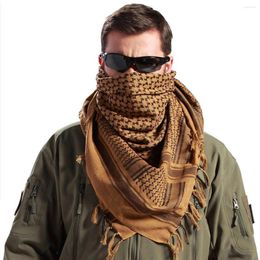Berets Men Outdoor Hiking Scarves Military Hood Arab Tactical Desert Scarf Army Headshawl With Tassel Winter Warm Windproof